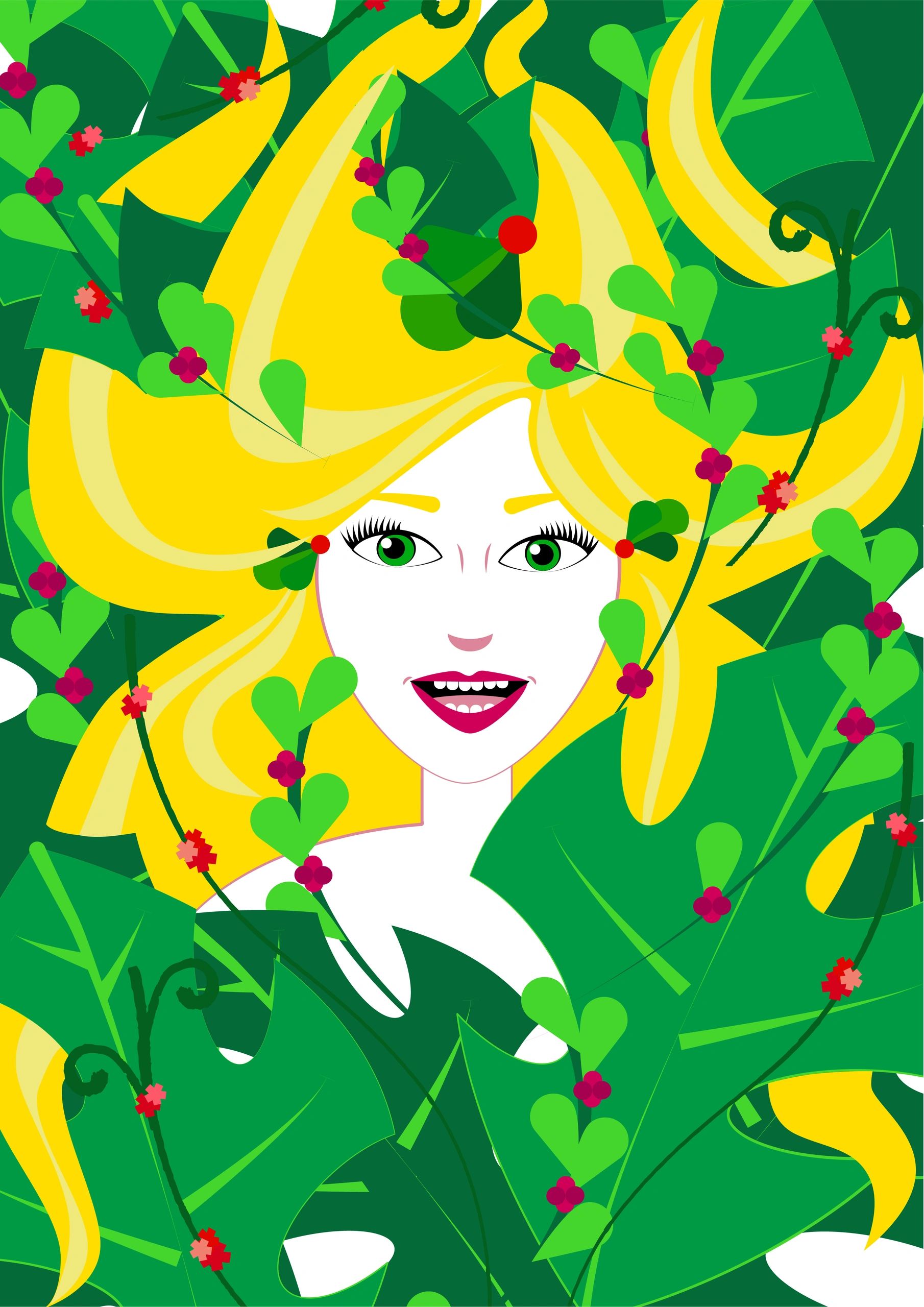 Illustrated portrait for Neevie