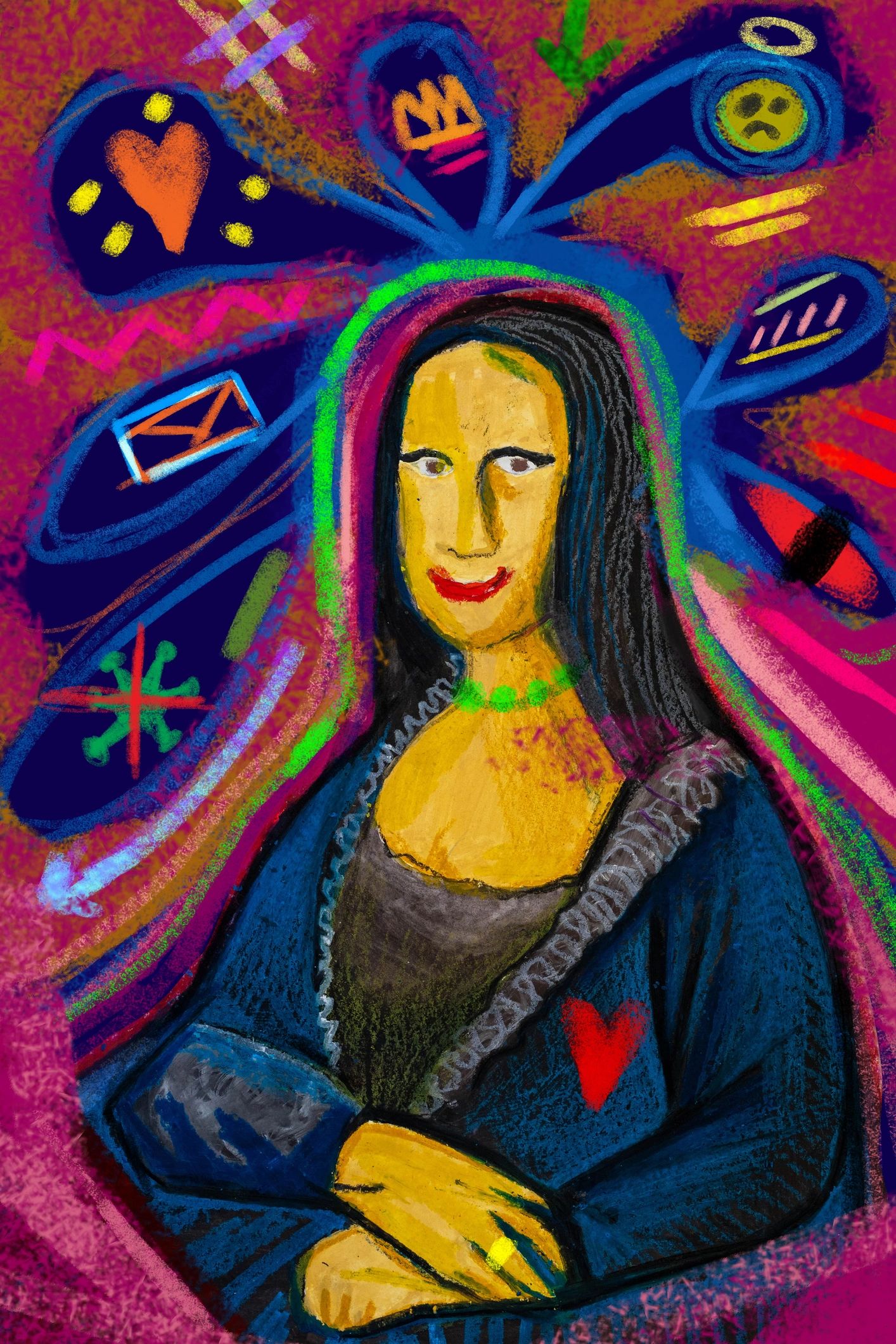 Illustrated portrait for Frankie