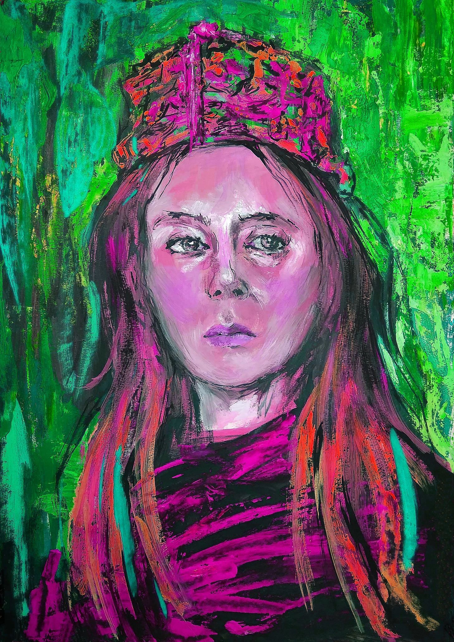 Illustrated portrait for Anthony