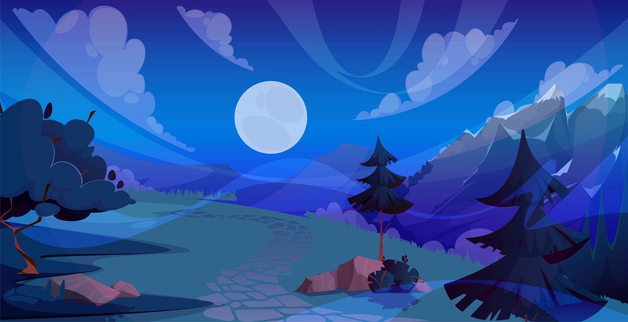 Fantasy mountain landscape representing the wider world beyond Emerald City